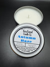 Autumn Haze - Tin Candle (8 oz, Soy Blend Wax)