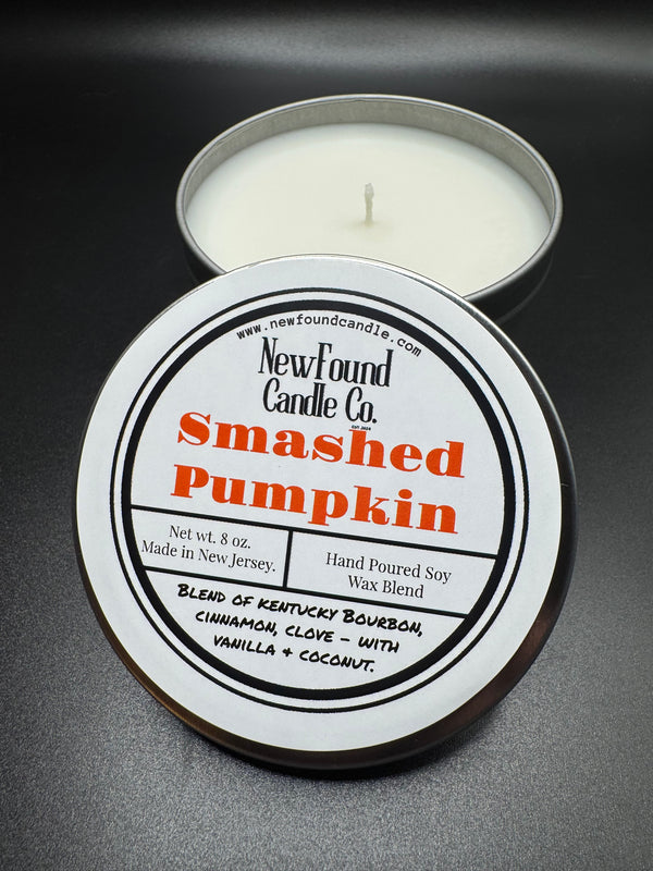 Smashed Pumpkin - Tin Candle (8 oz, Soy Blend Wax)
