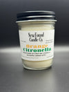 Citronella Orange - Jelly Jar Candle (8 oz, Soy Blend Wax)