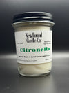 Citronella - Jelly Jar Candle (8 oz, Soy Blend Wax)