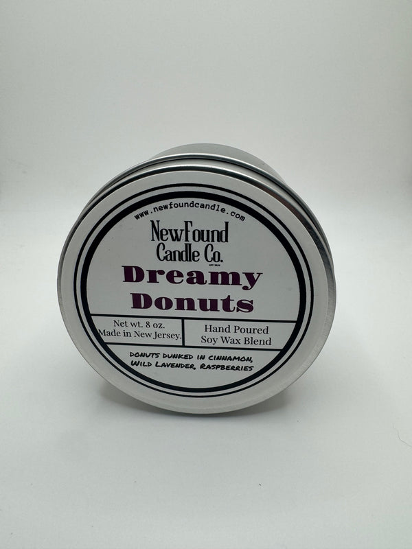 Dreamy Donuts - Tin Candle (8 oz, Soy Blend Wax)